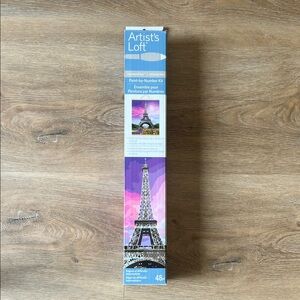 NEW Artist's Loft Paint-by-Number Kit with Eiffel Tower Design
